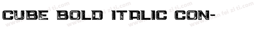 Cube Bold Italic Con字体转换